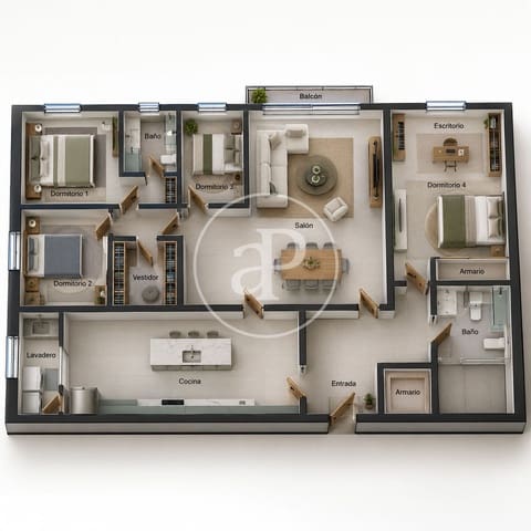 Apartamento de 4 habitaciones en Alameda de Osuna, Madrid ciudad en venta con piscina garaje - 850.000 € (Ref: 10161484)