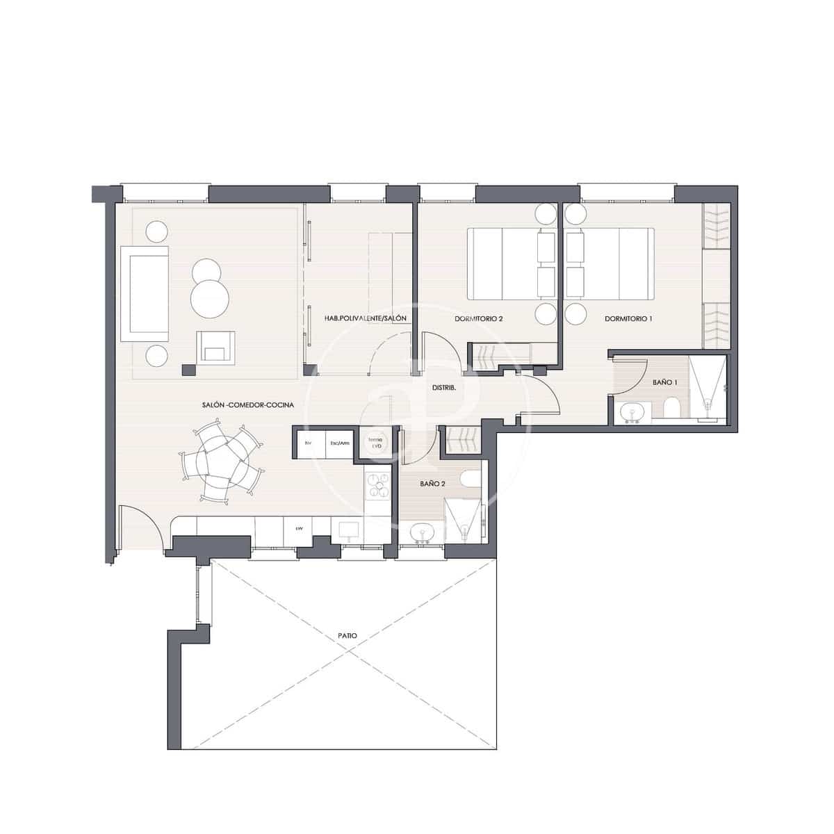 2 sypialnia Apartament na sprzedaż w Miasto Madryt - 1 340 000 € (Ref: 10173811)