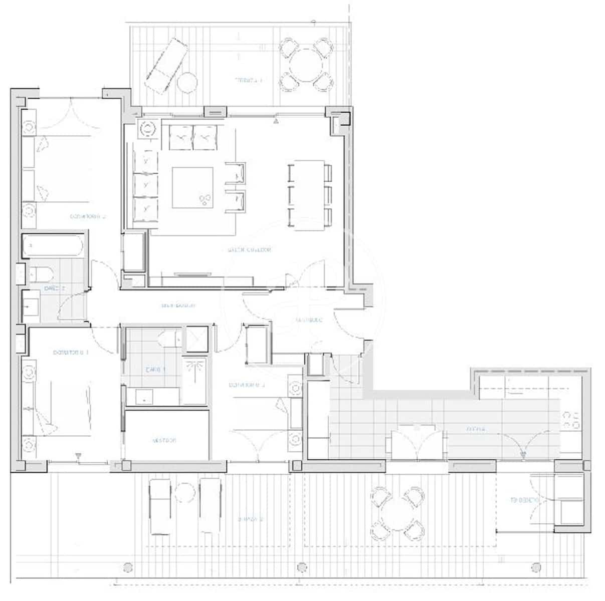 3 soverom Penthouse til salgs i Madrid by med svømmebasseng garasje - € 1 375 000 (Ref: 10177097)