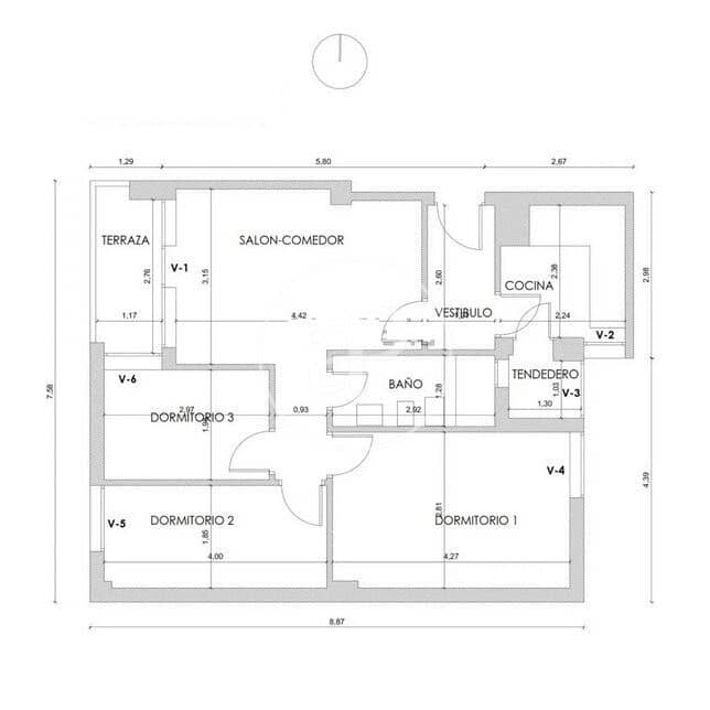 3 soveværelse Lejlighed til salg i Madrid by - € 325.000 (Ref: 10180535)