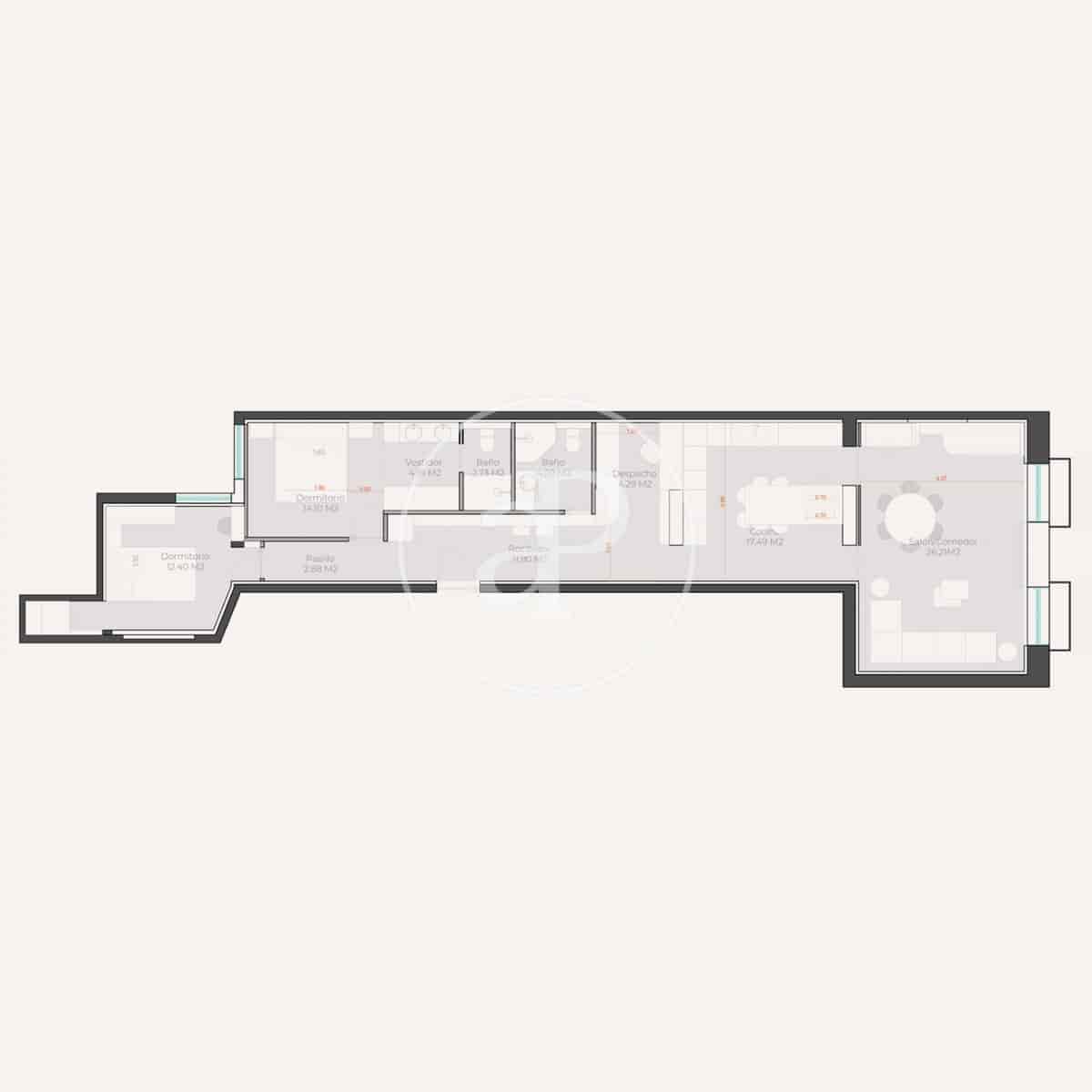 2 sovrum Lägenhet till salu i Madrid stad - 1 850 000 € (Ref: 10182979)