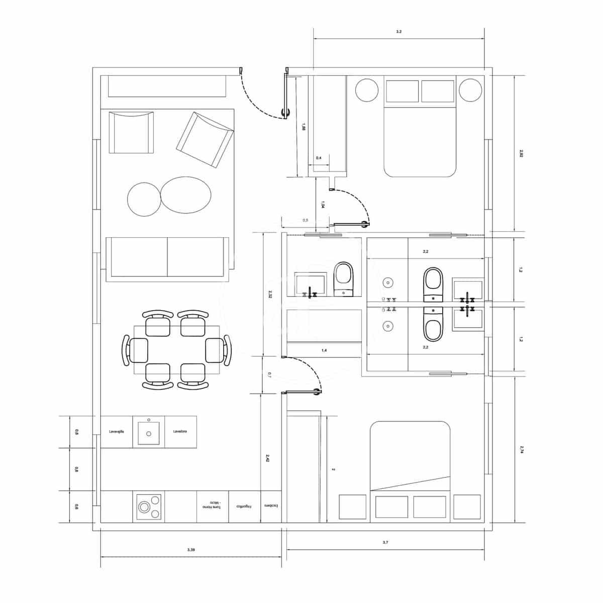2 bedroom Apartment for sale in Madrid city - € 1,050,000 (Ref: 10182984)
