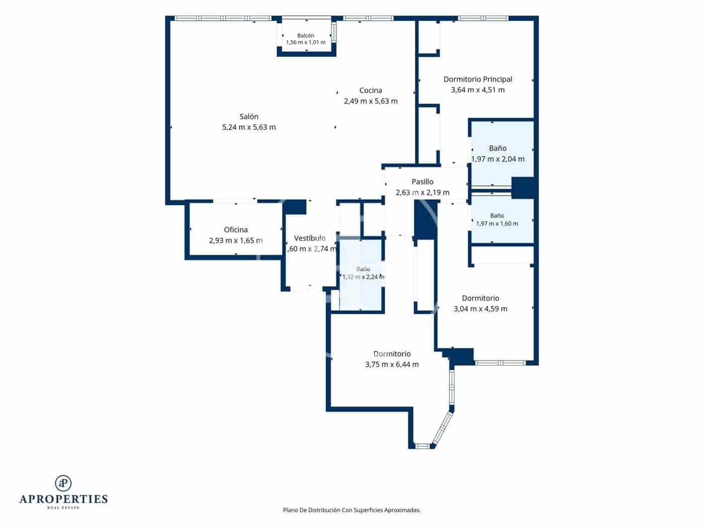 3 Zimmer Apartment zu vermieten in Madrid Stadt - 3.500 € (Ref: 10184809)