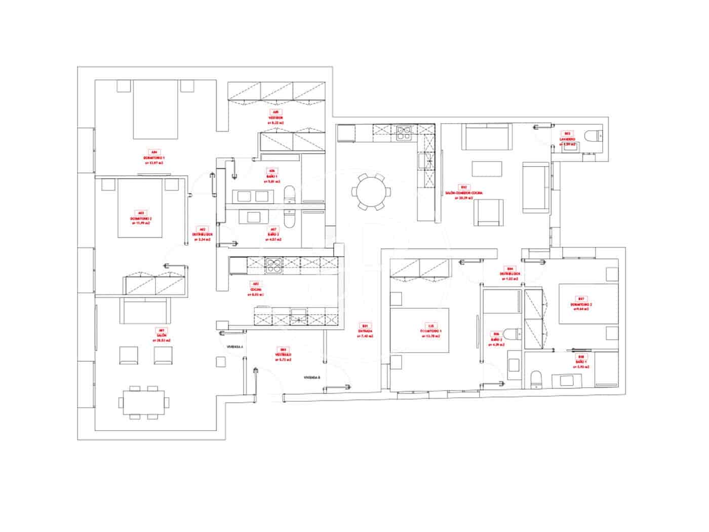 4 soveværelse Lejlighed til salg i Madrid by - € 1.395.000 (Ref: 8035315)
