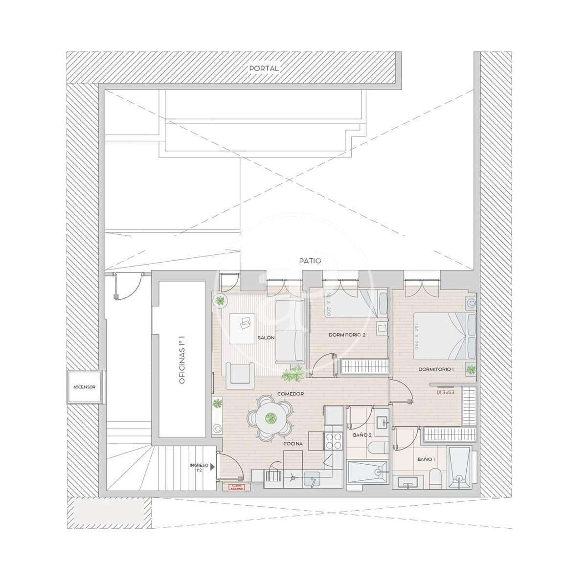 2 sypialnia Apartament na sprzedaż w Miasto Madryt - 819 000 € (Ref: 8416662)