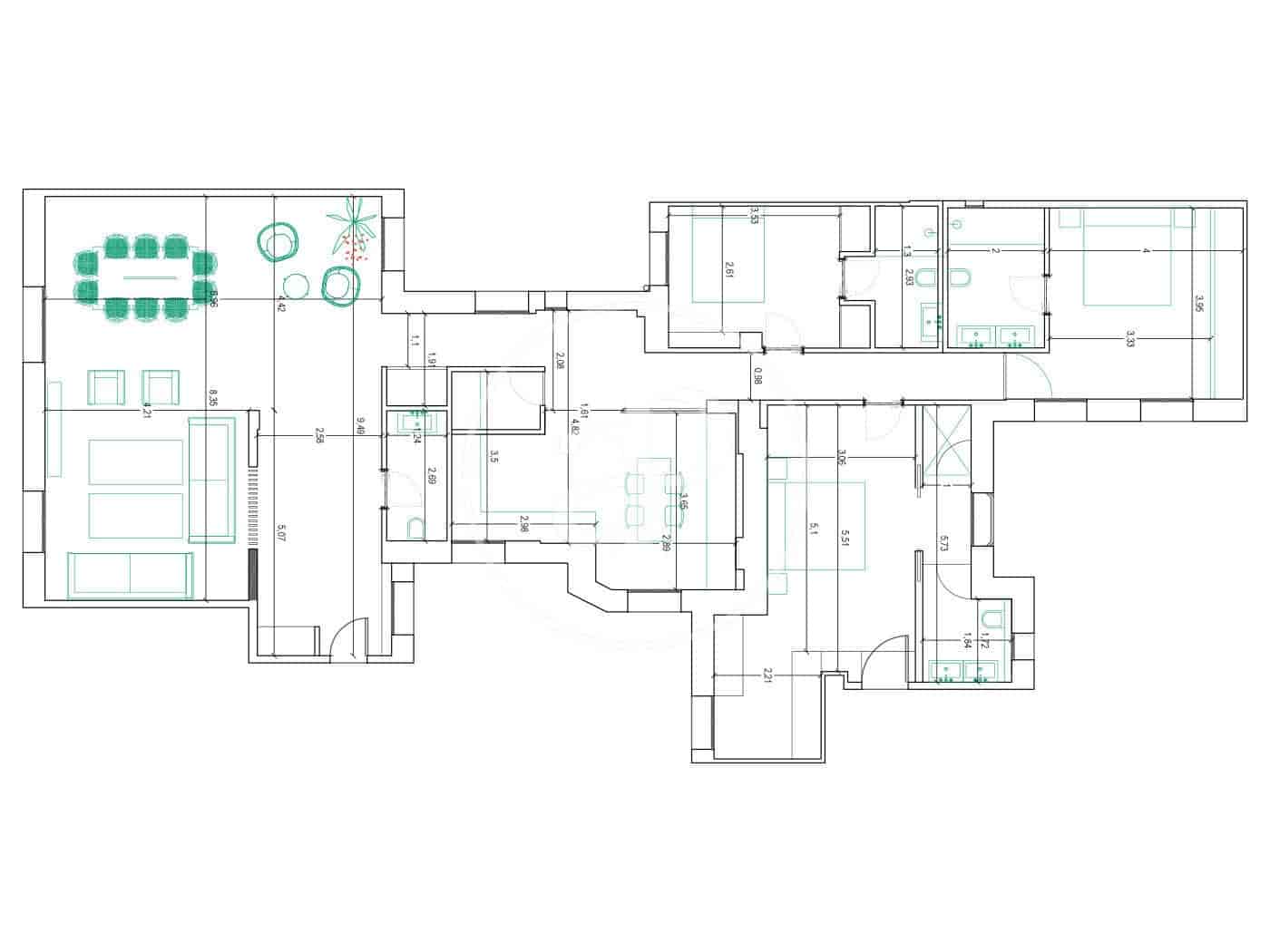 3 soverom Leilighet til salgs i Madrid by - € 2 590 000 (Ref: 8546437)