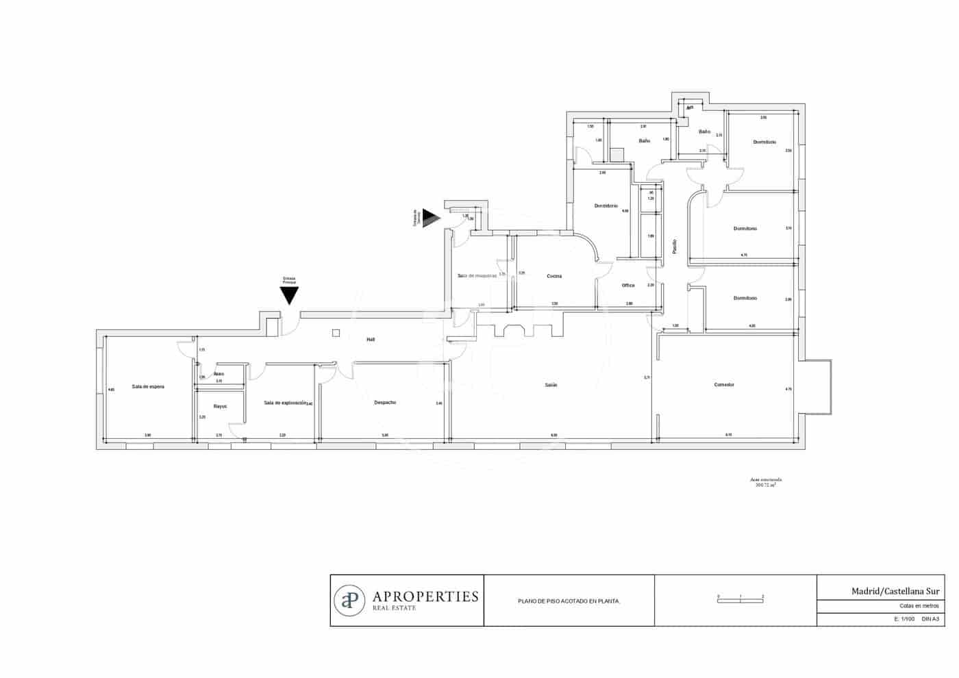 7 makuuhuone Huoneisto myytävänä paikassa Madrid kaupunki - 3 599 000 € (Ref: 8575869)