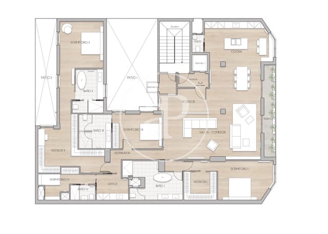 4 soveværelse Lejlighed til salg i Castellana, Madrid by - € 4.850.000 (Ref: 8598783)