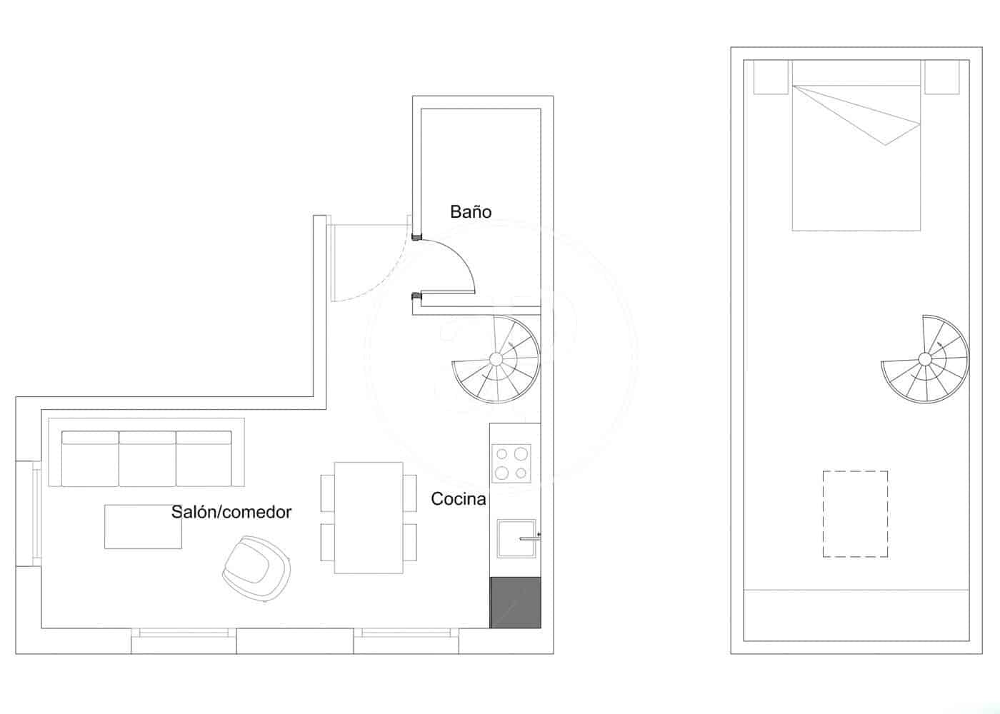 1 soveværelse Lejlighed til salg i Madrid by - € 469.000 (Ref: 8644414)