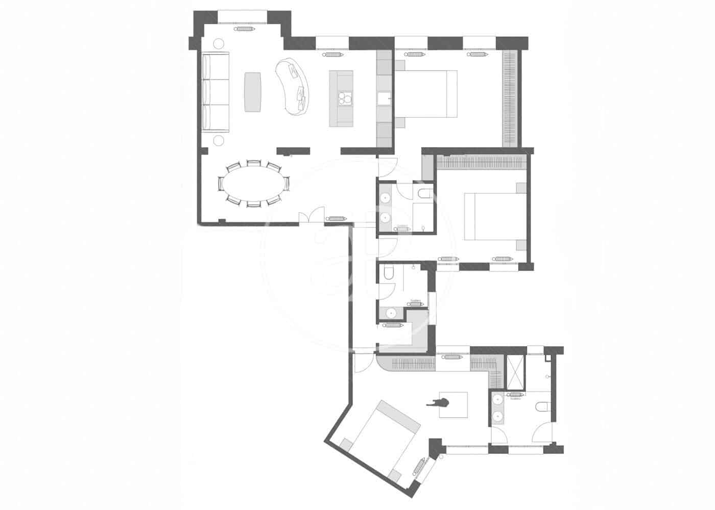 3 soveværelse Lejlighed til salg i Madrid by - € 2.999.000 (Ref: 8695945)