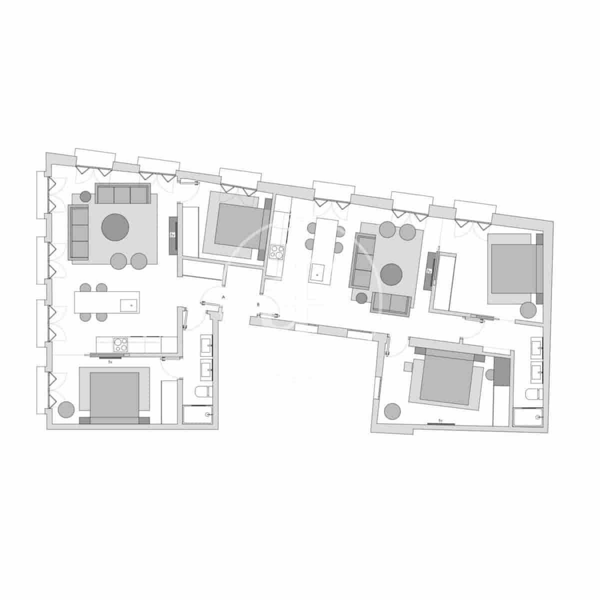 4 soveværelse Lejlighed til salg i Madrid by - € 2.390.000 (Ref: 8718818)