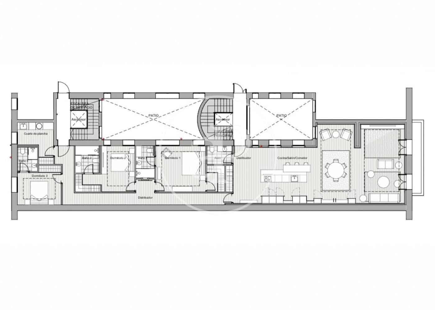 3 soveværelse Lejlighed til salg i Madrid by - € 2.465.000 (Ref: 8725232)