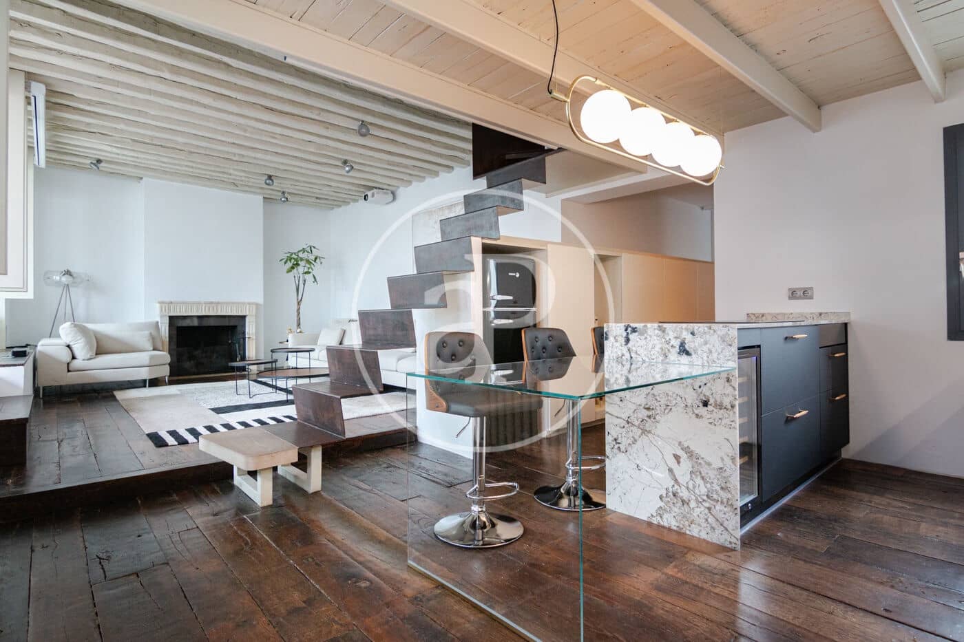 2 quarto Penthouse para arrendar em Madrid cidade - 3 500 € (Ref: 8789552)