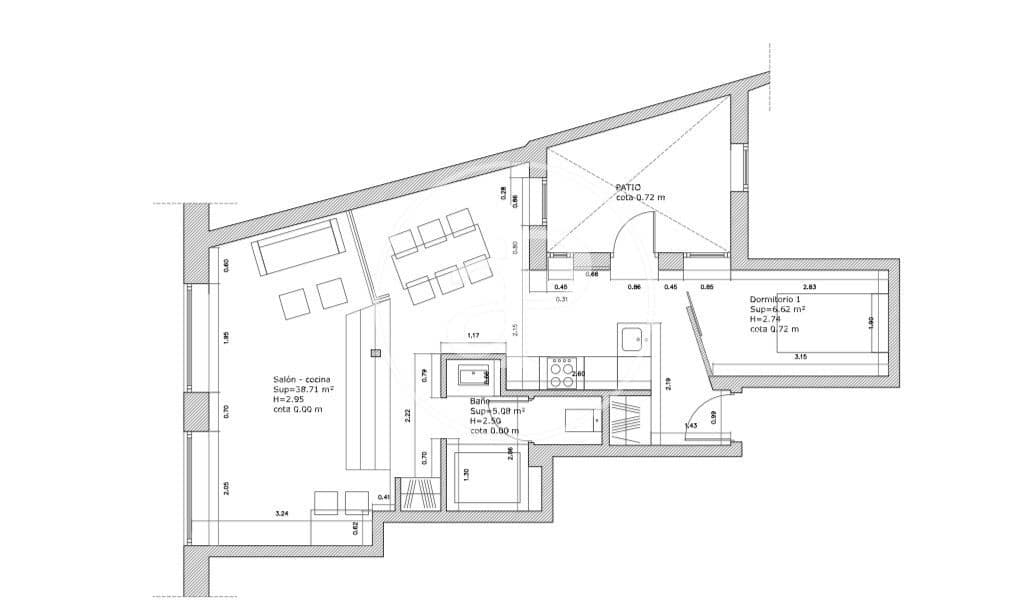 1 soveværelse Lejlighed til salg i Madrid by - € 450.000 (Ref: 8806406)