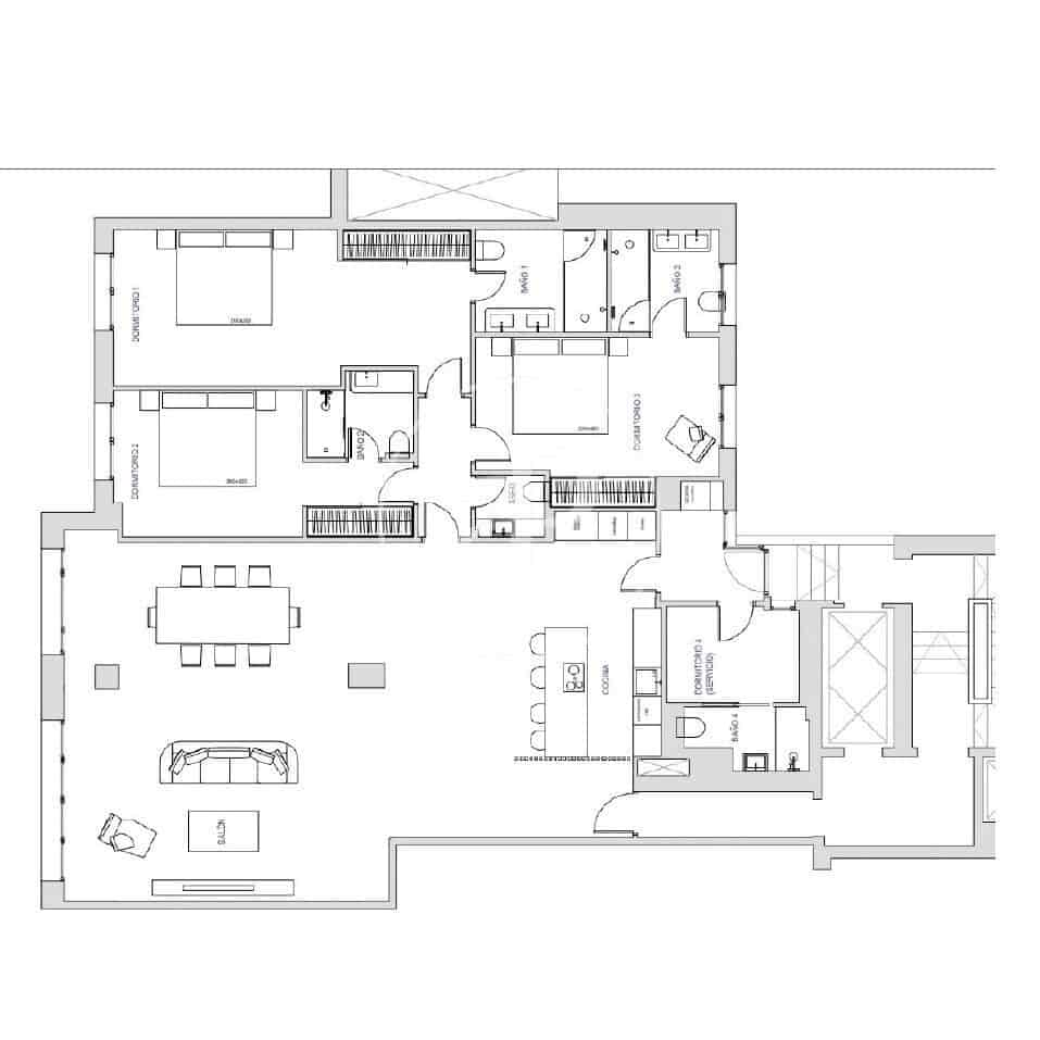 4 sypialnia Apartament na sprzedaż w Miasto Madryt - 3 750 000 € (Ref: 8815859)