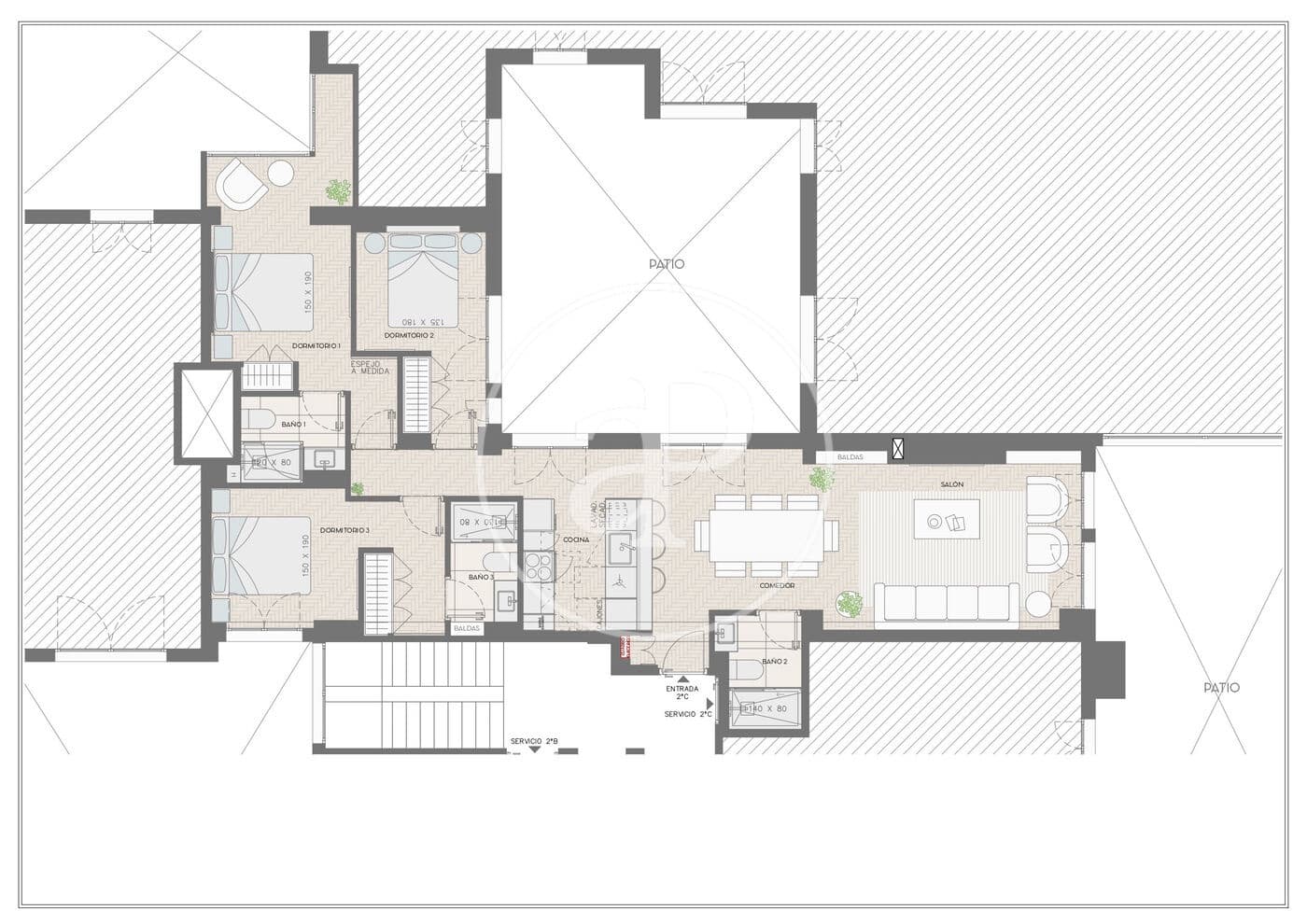 3 slaapkamer Appartement te koop in Madrid stad - € 1.299.000 (Ref: 8825282)