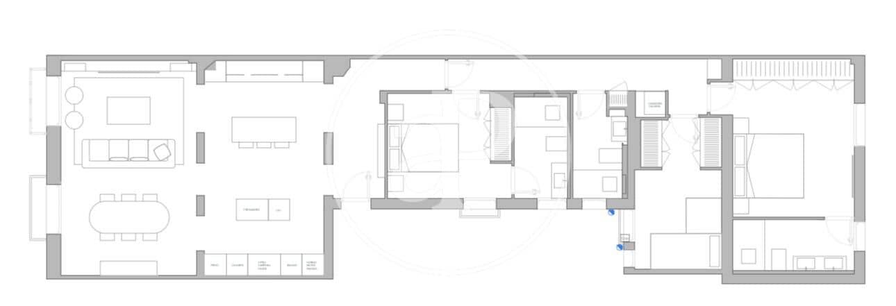3 sypialnia Apartament na sprzedaż w Miasto Madryt - 2 400 000 € (Ref: 8855046)