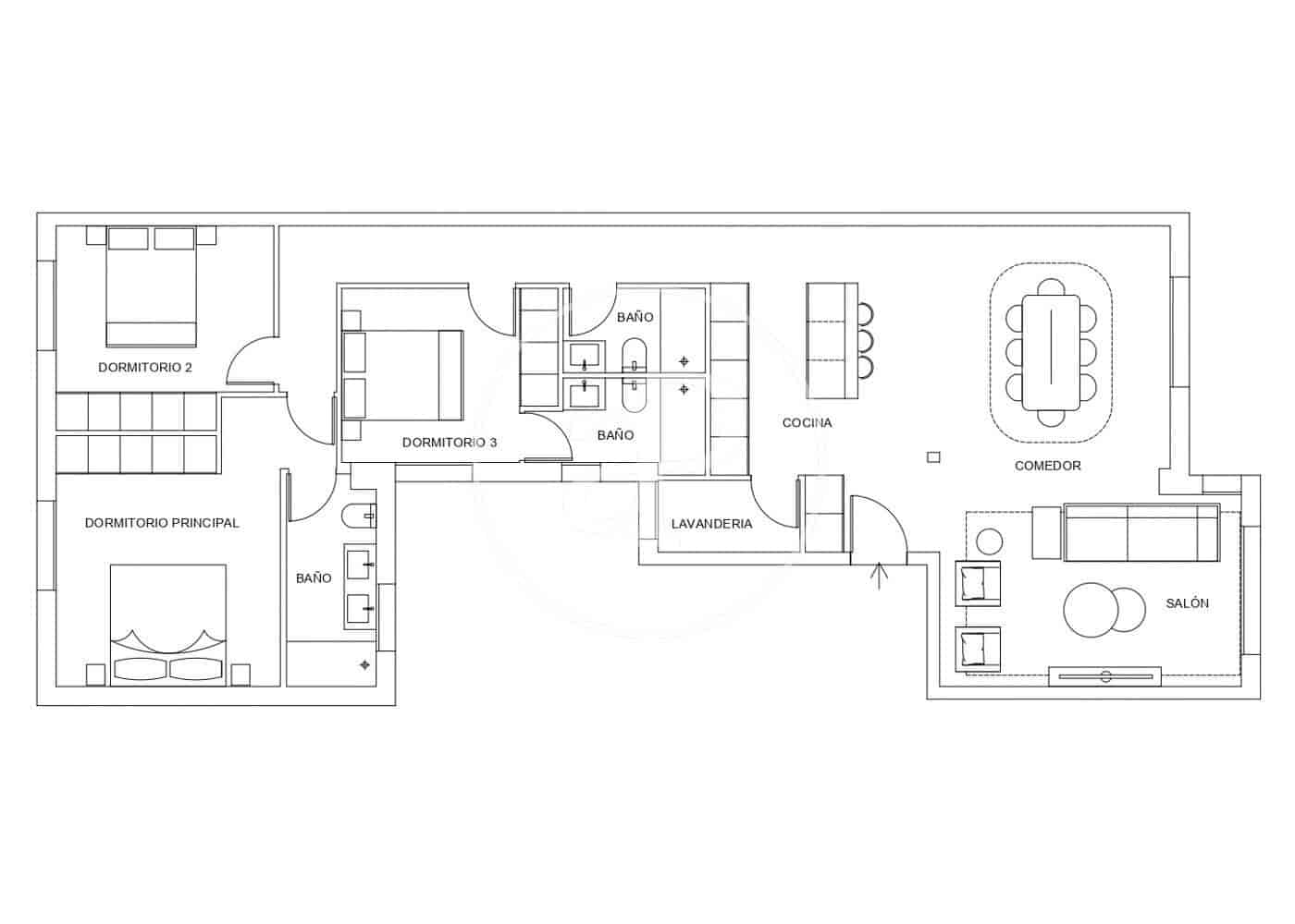 3 quarto Apartamento para venda em Madrid cidade - 1 650 000 € (Ref: 8897055)