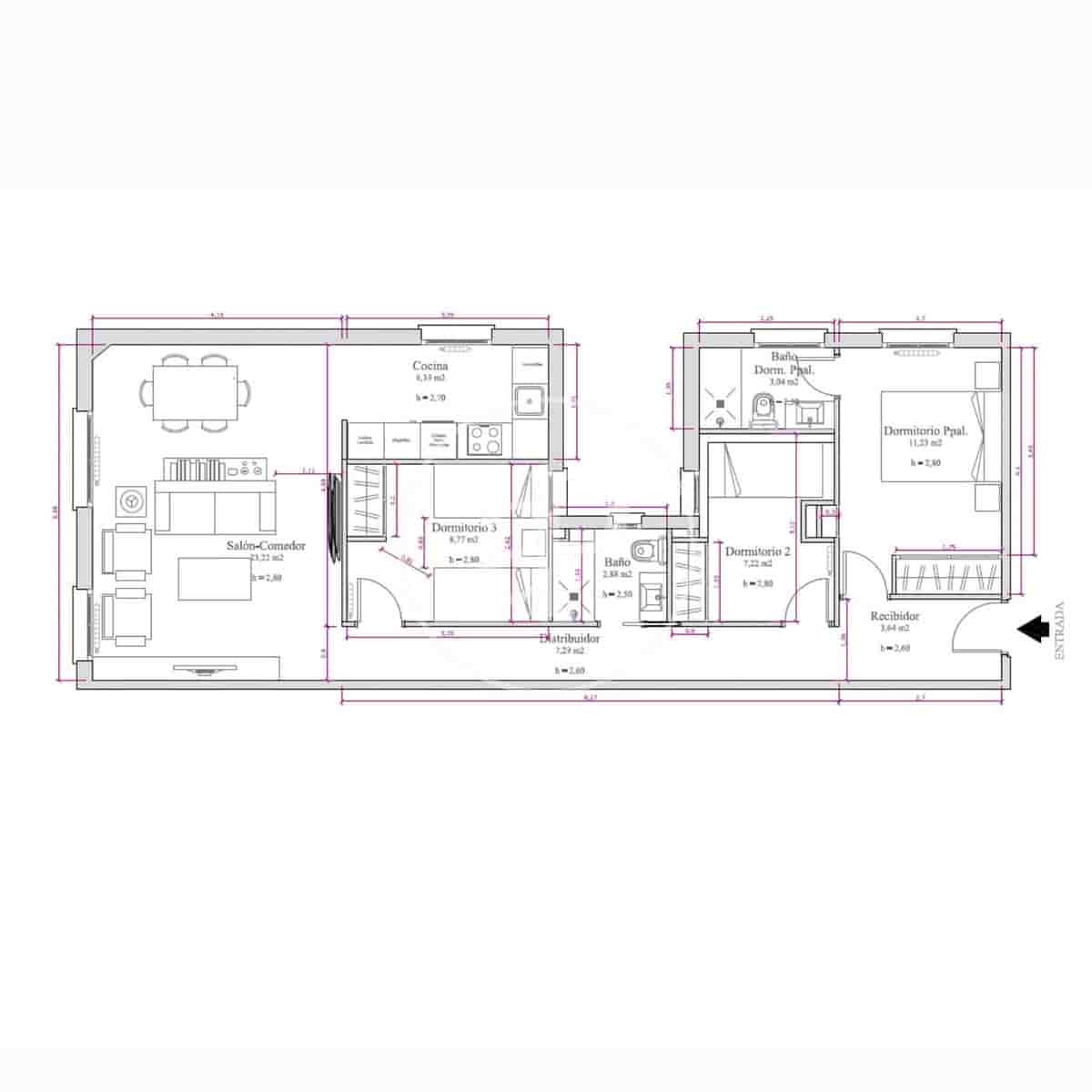 3 soverom Leilighet til salgs i Madrid by - € 909 000 (Ref: 8918192)