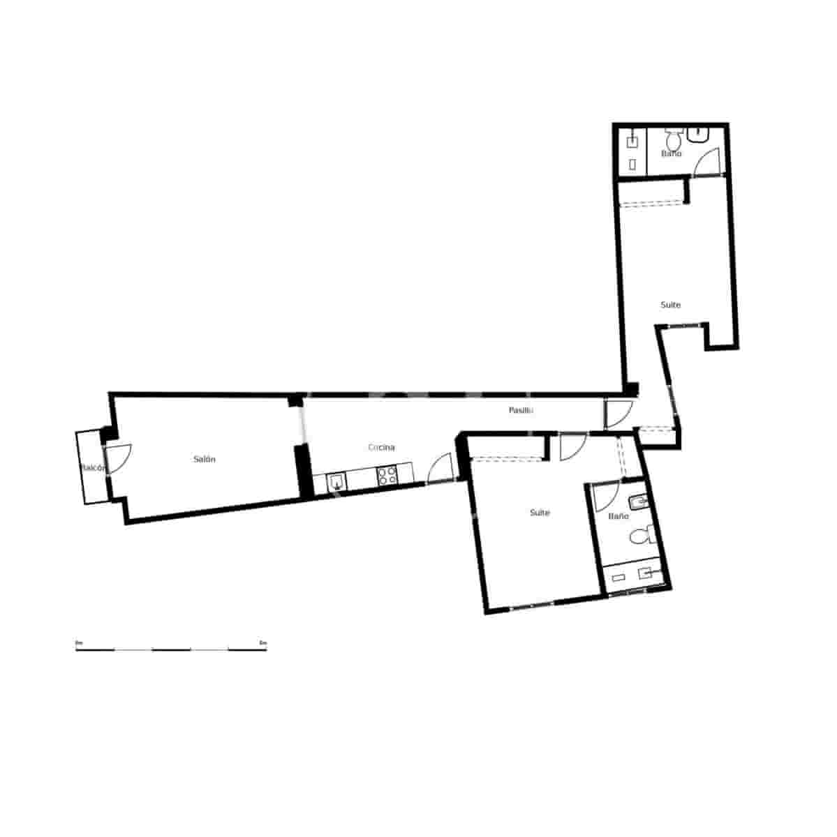 2 camera da letto Appartamento da affittare in Madrid citta - 3.200 € (Rif: 8921763)