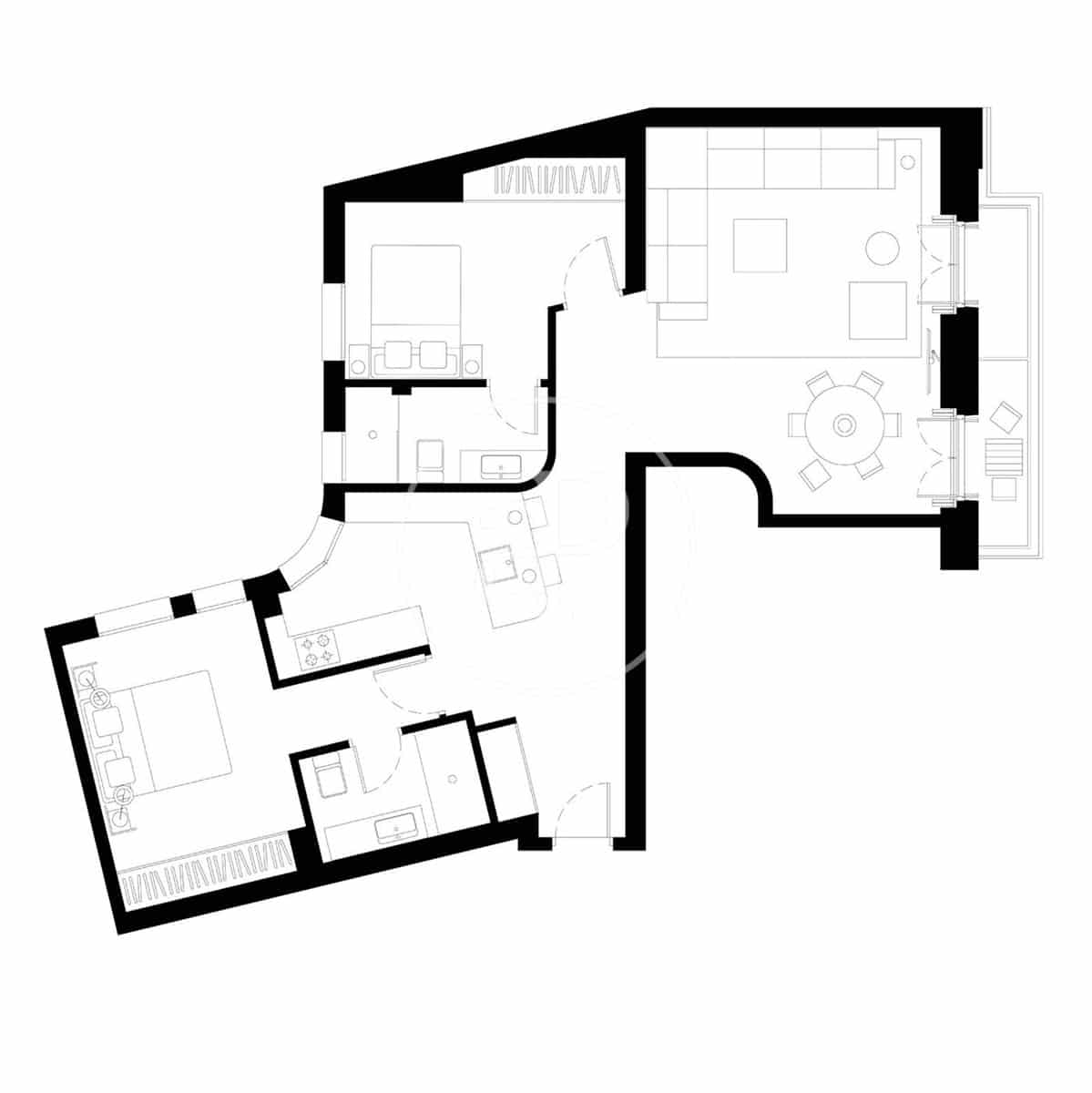 Appartement de 2 chambres à louer à Madrid ville - 4 675 € (Ref: 8926799)