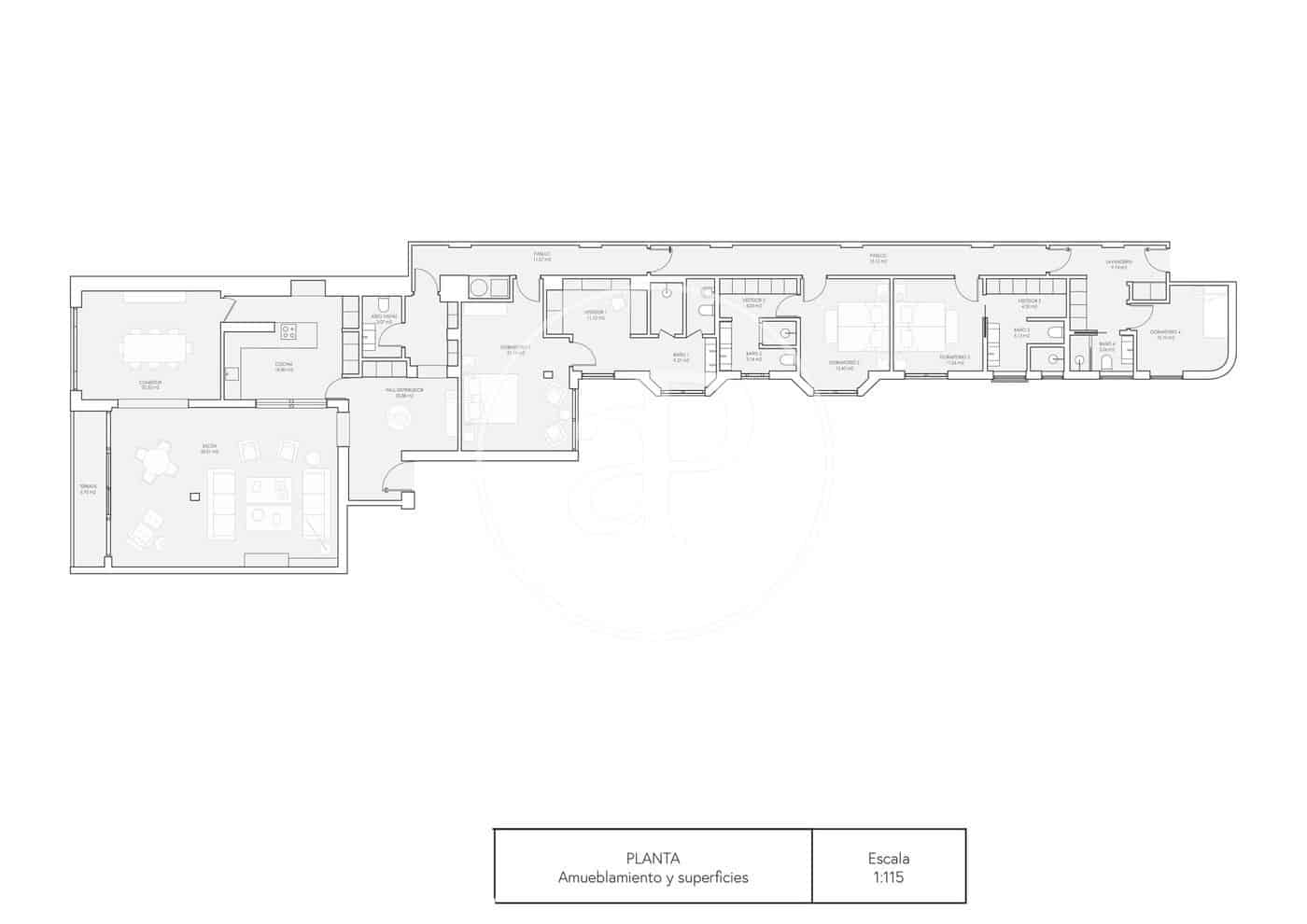 4 chambre Appartement à vendre à Madrid ville - 4 200 000 € (Ref: 8929136)