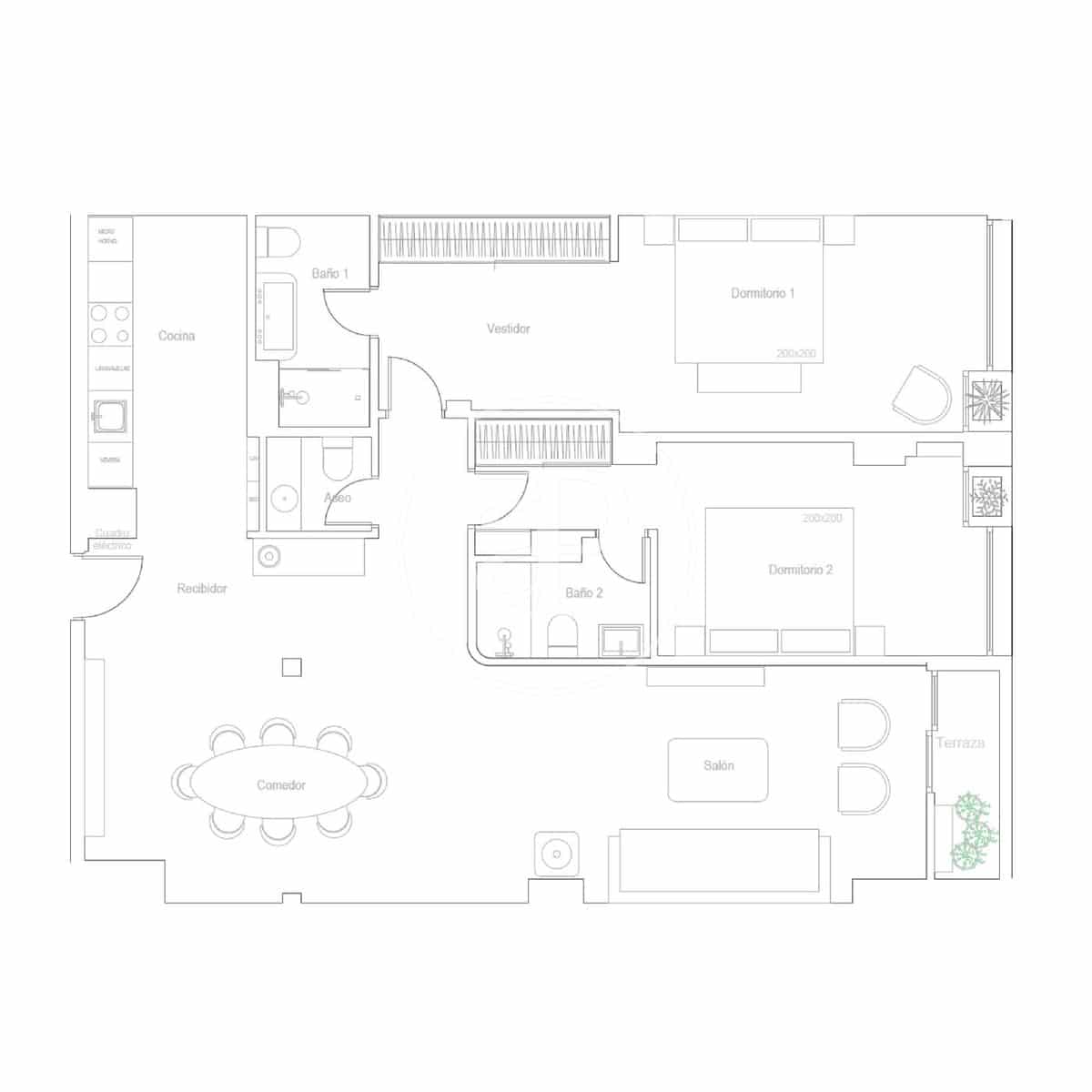 2 sypialnia Apartament na sprzedaż w Miasto Madryt - 2 450 000 € (Ref: 8935492)