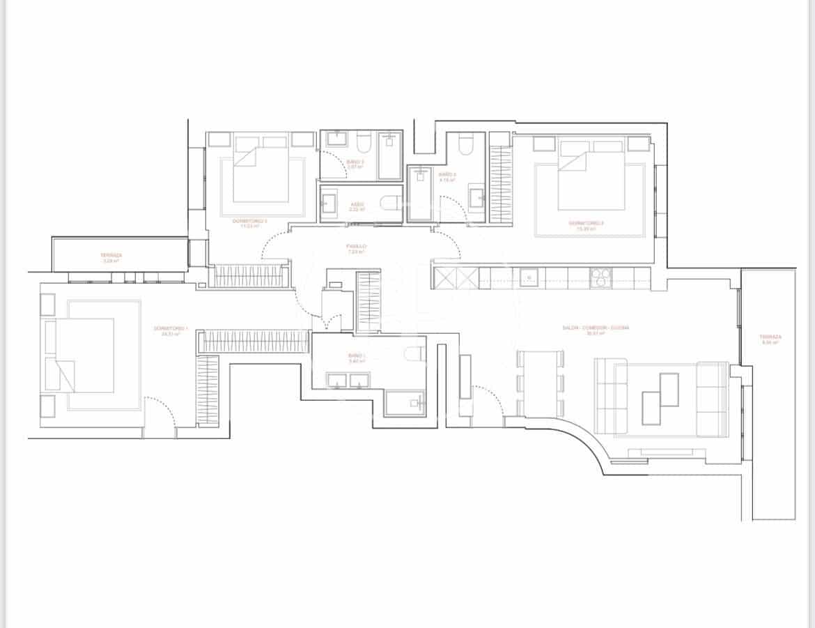 3 Zimmer Apartment zu verkaufen in Madrid Stadt - 1.500.000 € (Ref: 8968859)