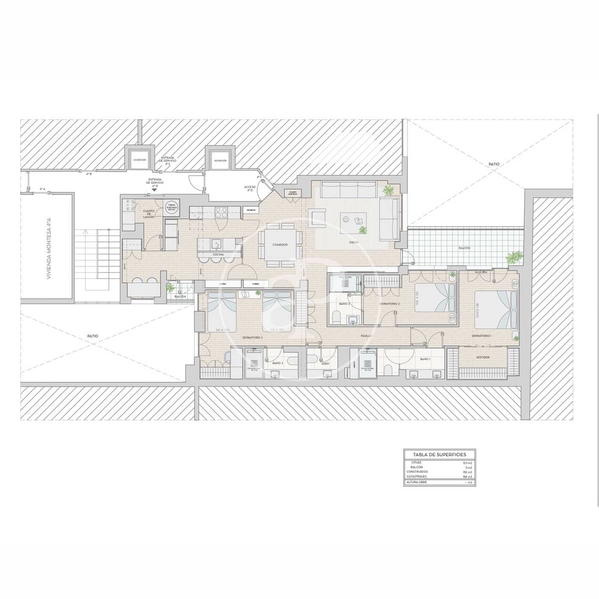 3 soveværelse Lejlighed til salg i Madrid by - € 2.009.000 (Ref: 8970707)
