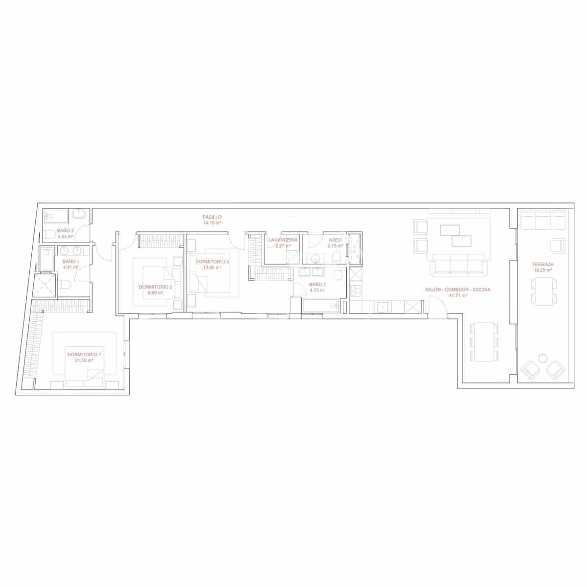 3 soveværelse Lejlighed til salg i Madrid by - € 2.385.000 (Ref: 8973089)