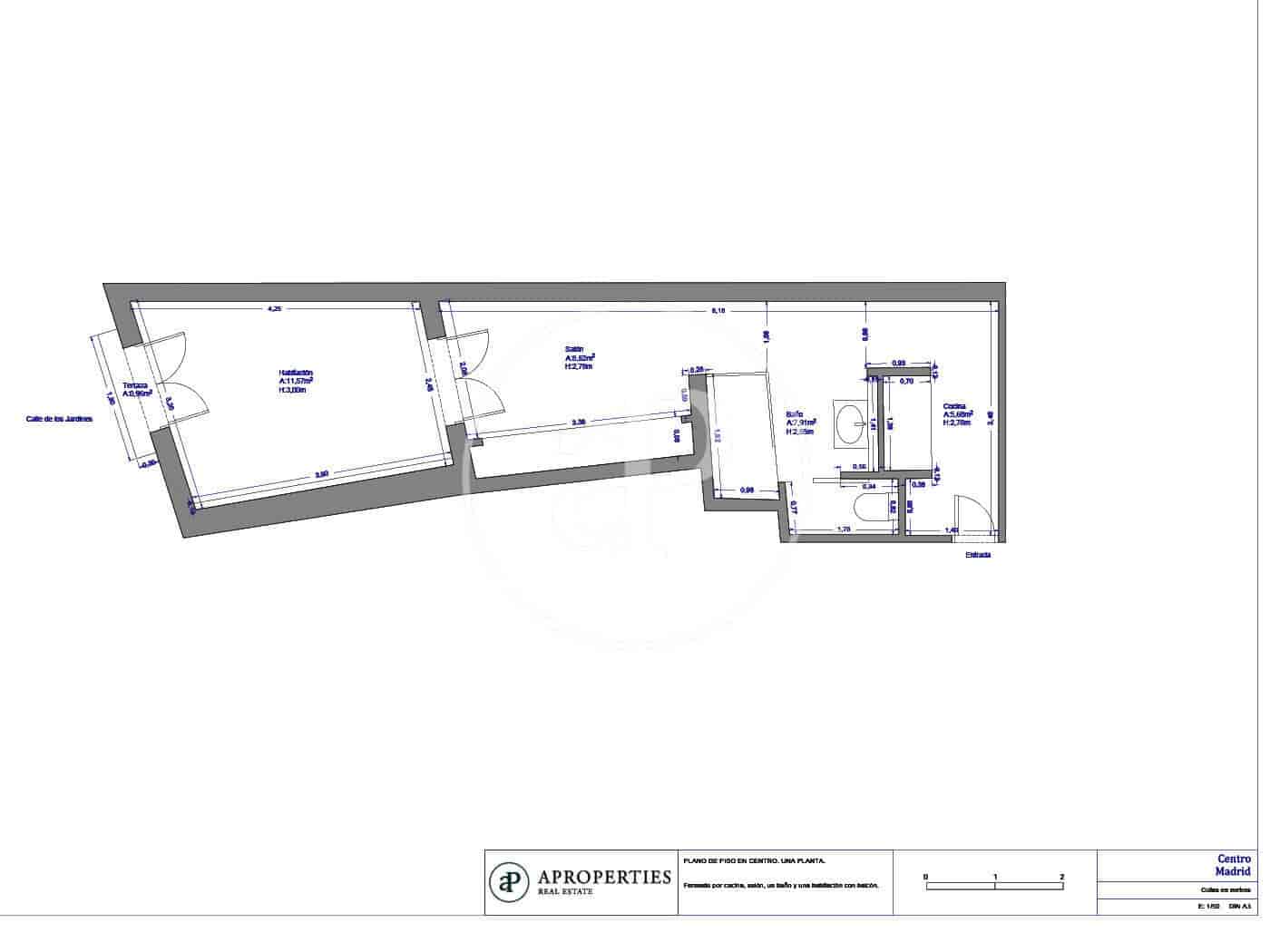 1 soveværelse Lejlighed til salg i Madrid by - € 415.000 (Ref: 8976457)