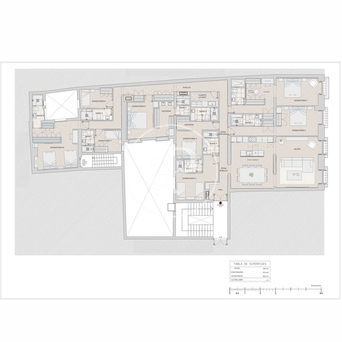 8 chambre Appartement à vendre à Madrid ville - 2 399 000 € (Ref: 9012606)