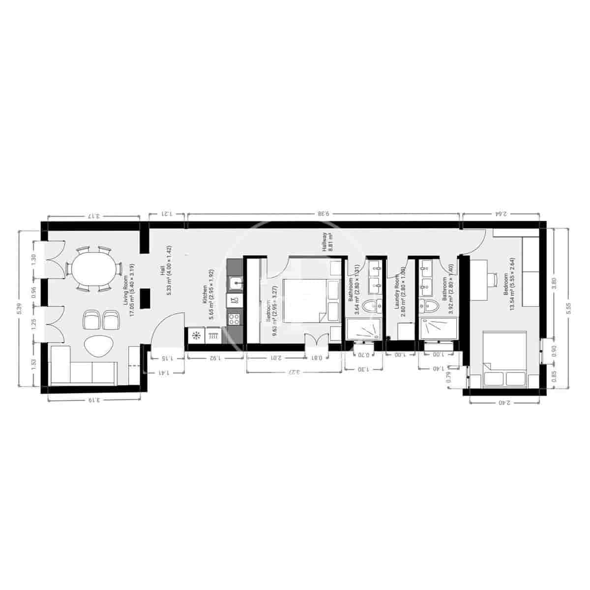 2 camera da letto Appartamento in vendita in Madrid citta - 1.120.000 € (Rif: 9020918)