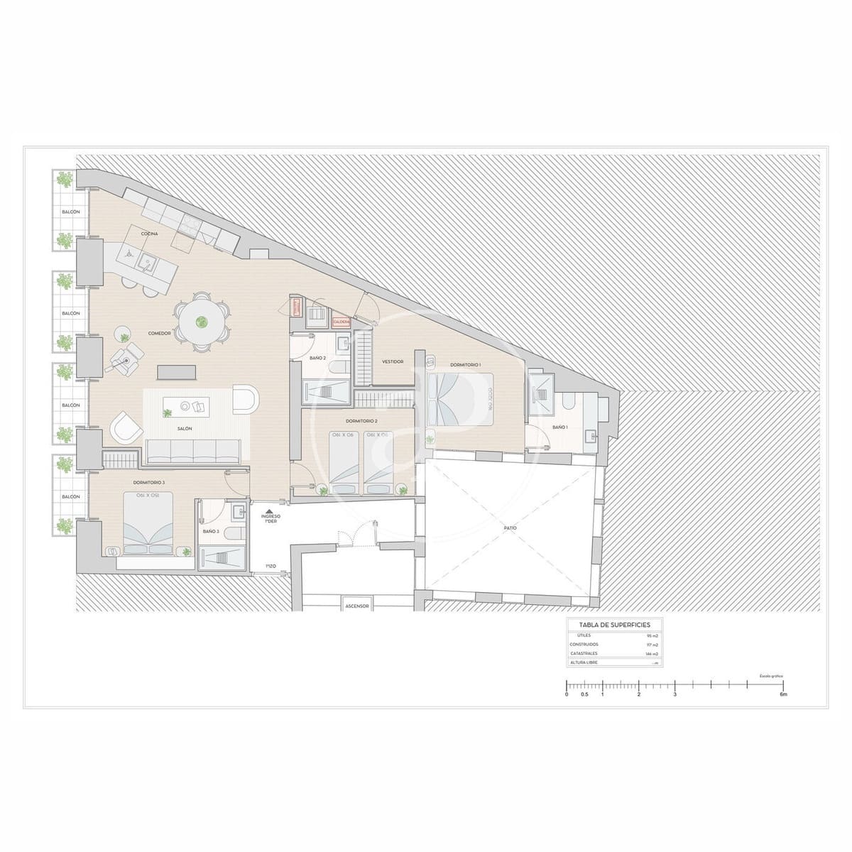 3 sypialnia Apartament na sprzedaż w Miasto Madryt - 1 269 000 € (Ref: 9026791)