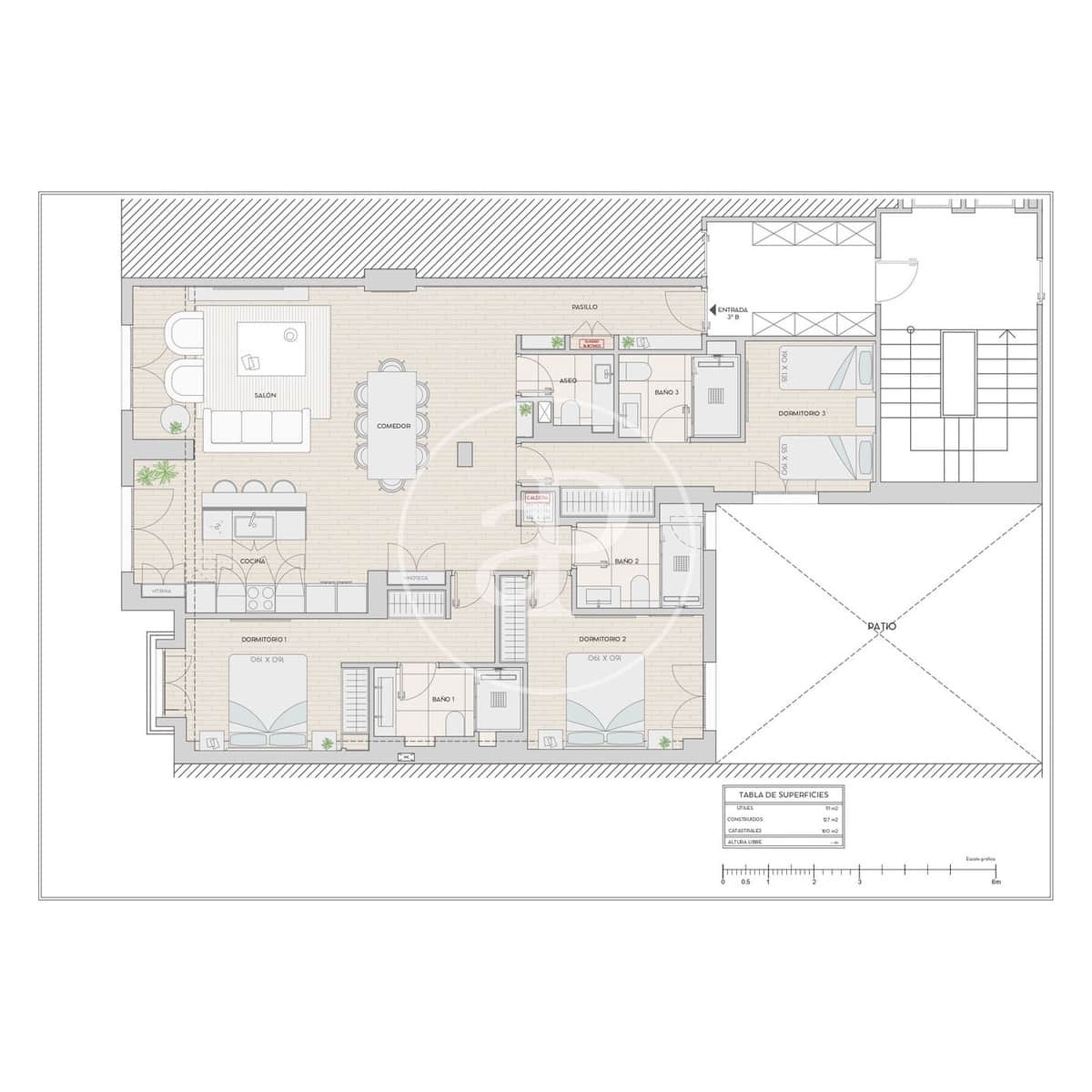 3 sovrum Lägenhet till salu i Madrid stad - 2 279 000 € (Ref: 9029918)