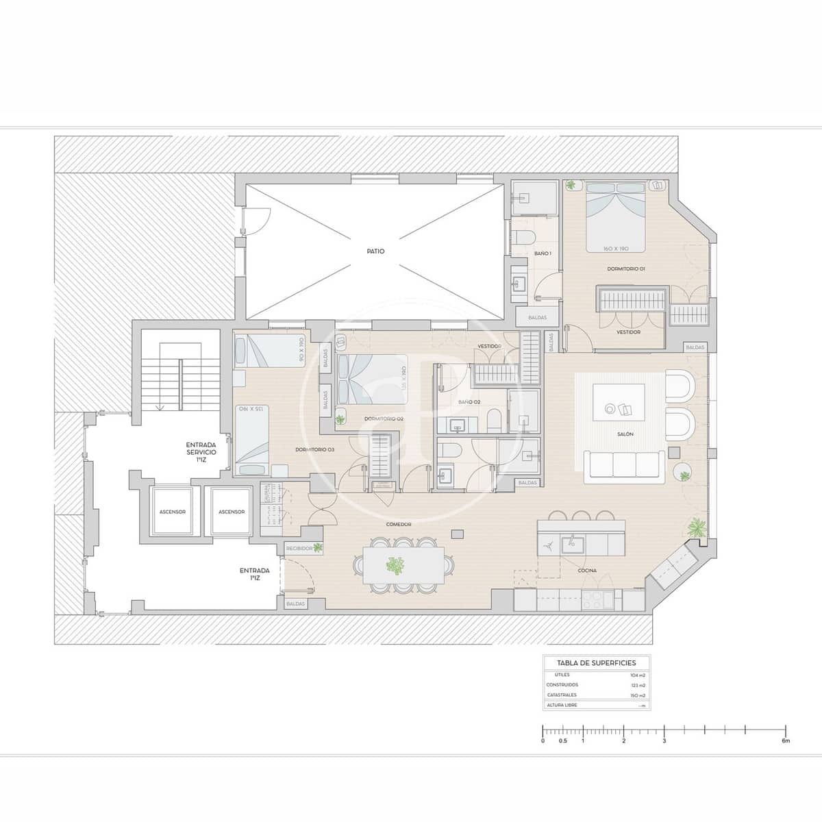 3 sovrum Lägenhet till salu i Madrid stad - 1 889 000 € (Ref: 9029927)