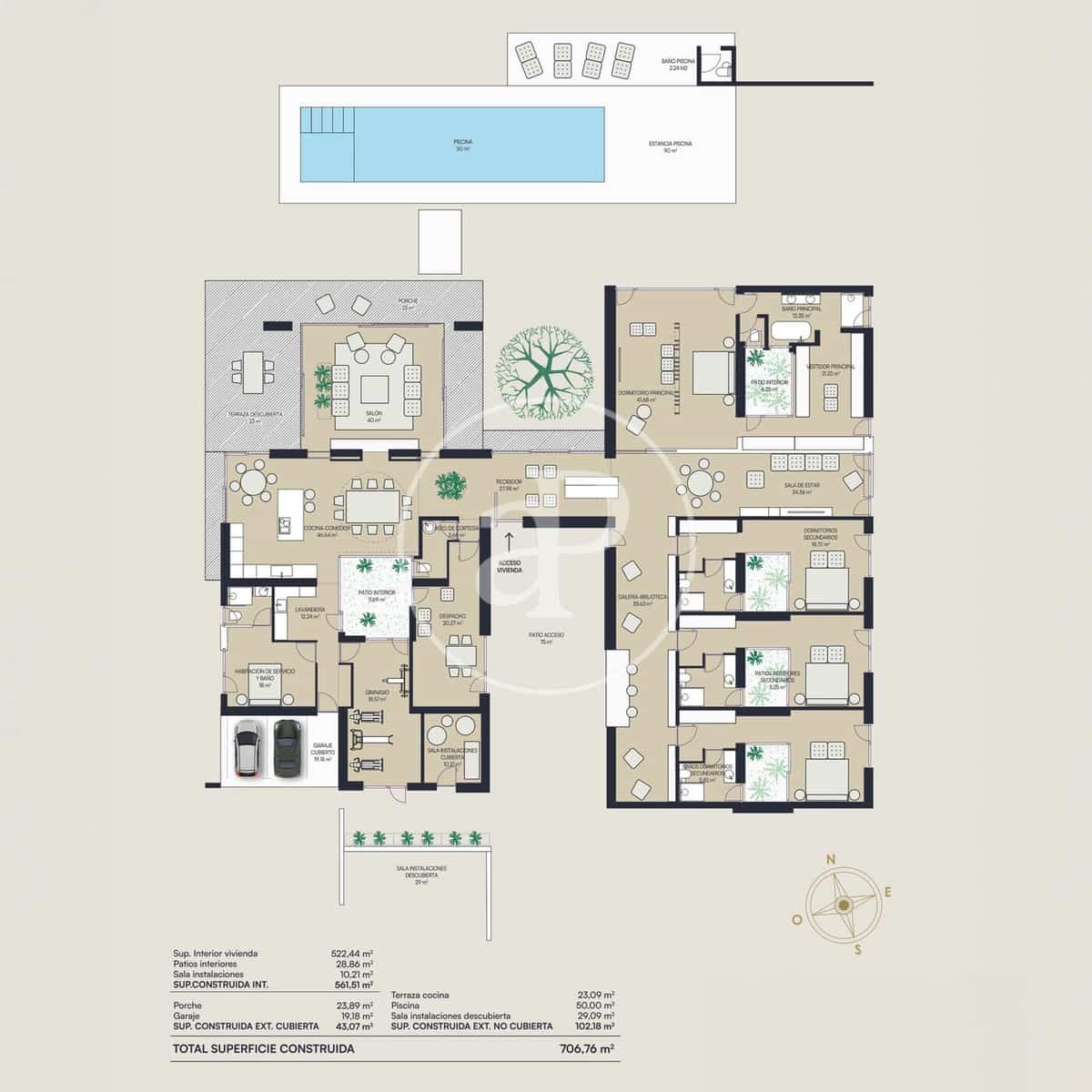 5 soverom Villa til salgs i Boadilla del Monte med svømmebasseng - € 2 995 000 (Ref: 9034471)