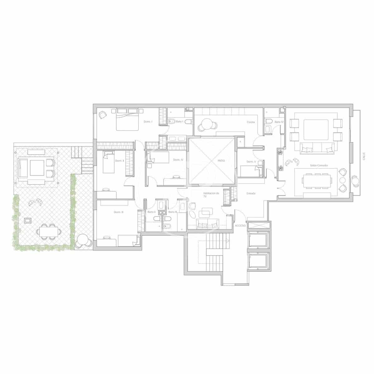 5 soveværelse Lejlighed til salg i Madrid by - € 2.300.000 (Ref: 9042549)