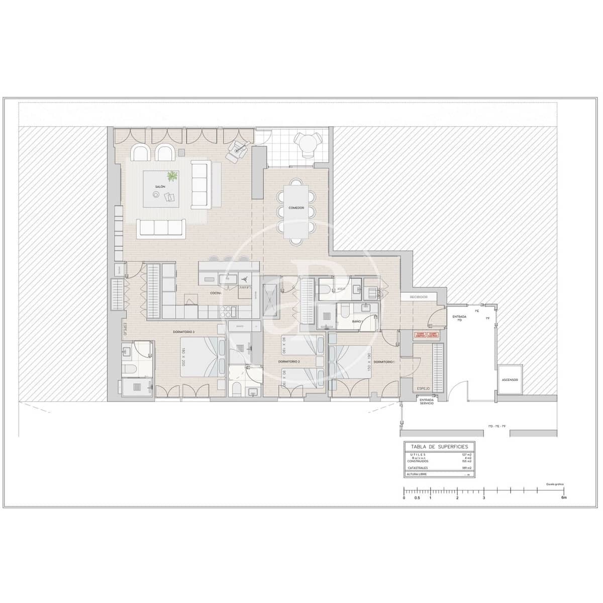 3 soveværelse Lejlighed til salg i Madrid by - € 2.009.000 (Ref: 9103121)