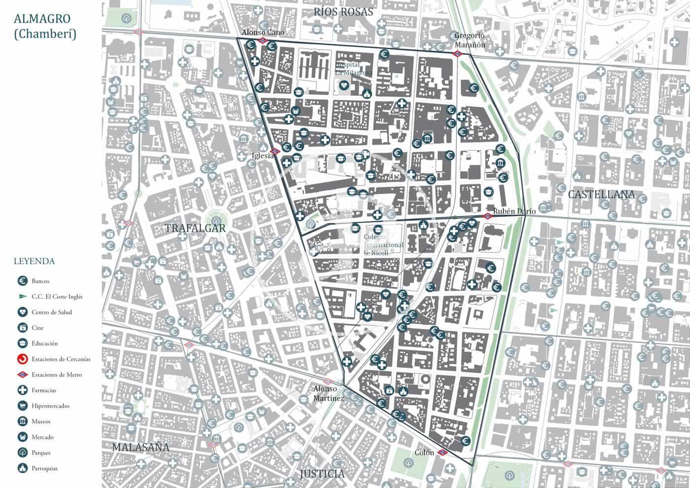 2 soveværelse Lejlighed til salg i Madrid by - € 850.000 (Ref: 9114375)