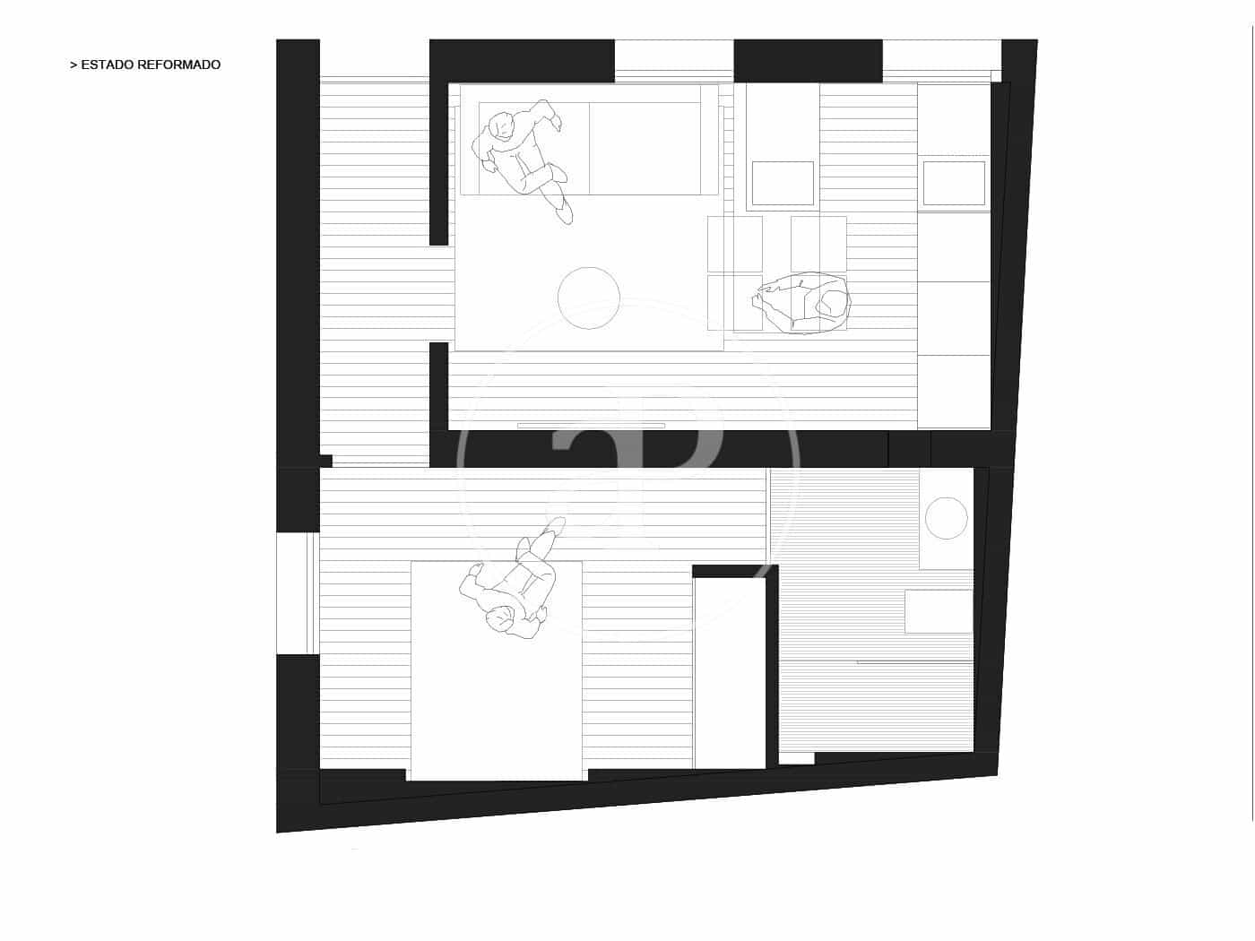 1 makuuhuone Huoneisto vuokrattavana paikassa Madrid kaupunki - 1 350 € (Ref: 9128578)