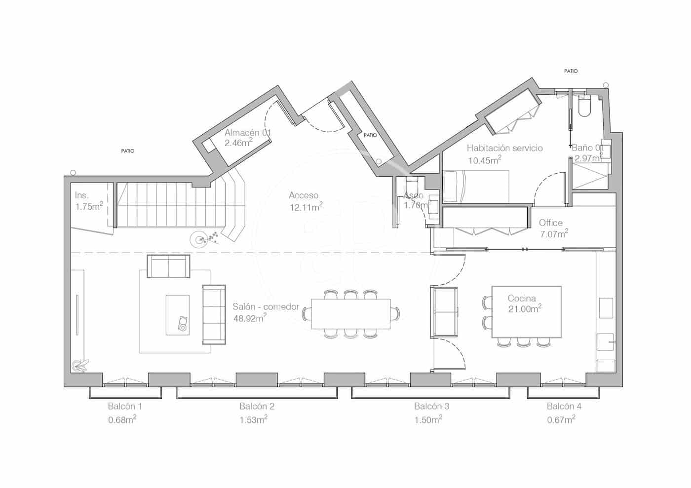 4 soveværelse Lejlighed til salg i Madrid by - € 5.000.000 (Ref: 9147452)