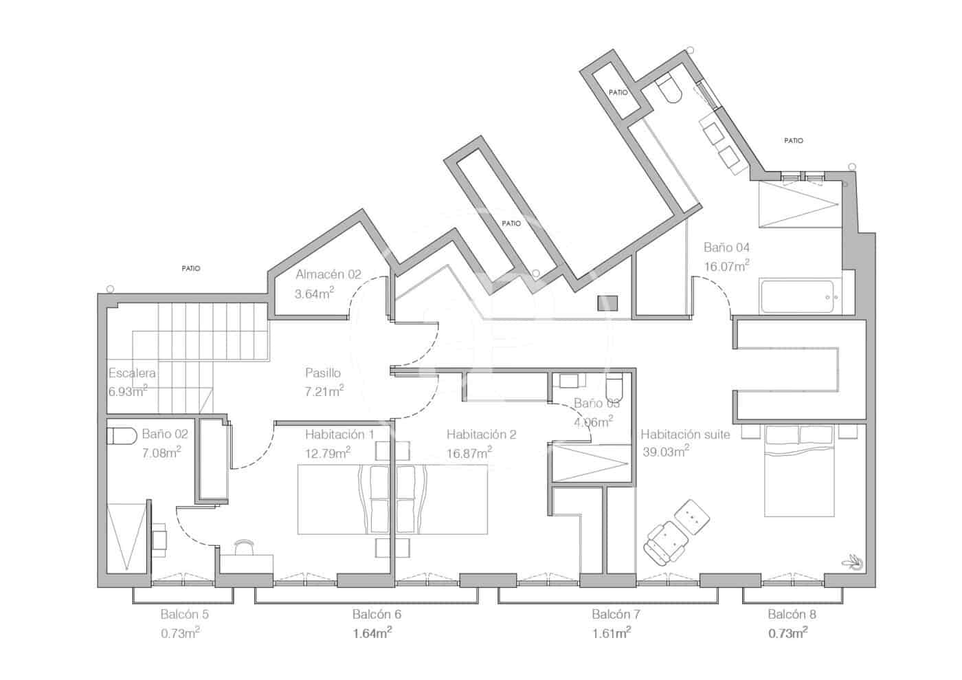 4 soveværelse Lejlighed til salg i Madrid by - € 5.000.000 (Ref: 9147452)