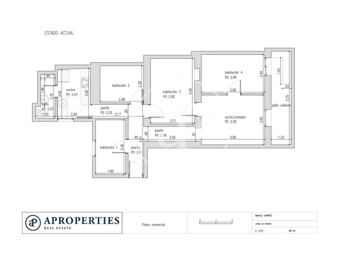 4 soveværelse Lejlighed til salg i Madrid by - € 390.000 (Ref: 9200733)