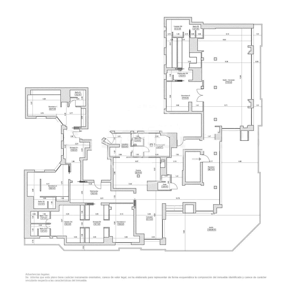 6 sypialnia Penthouse na sprzedaż w Miasto Madryt - 15 000 000 € (Ref: 9208576)
