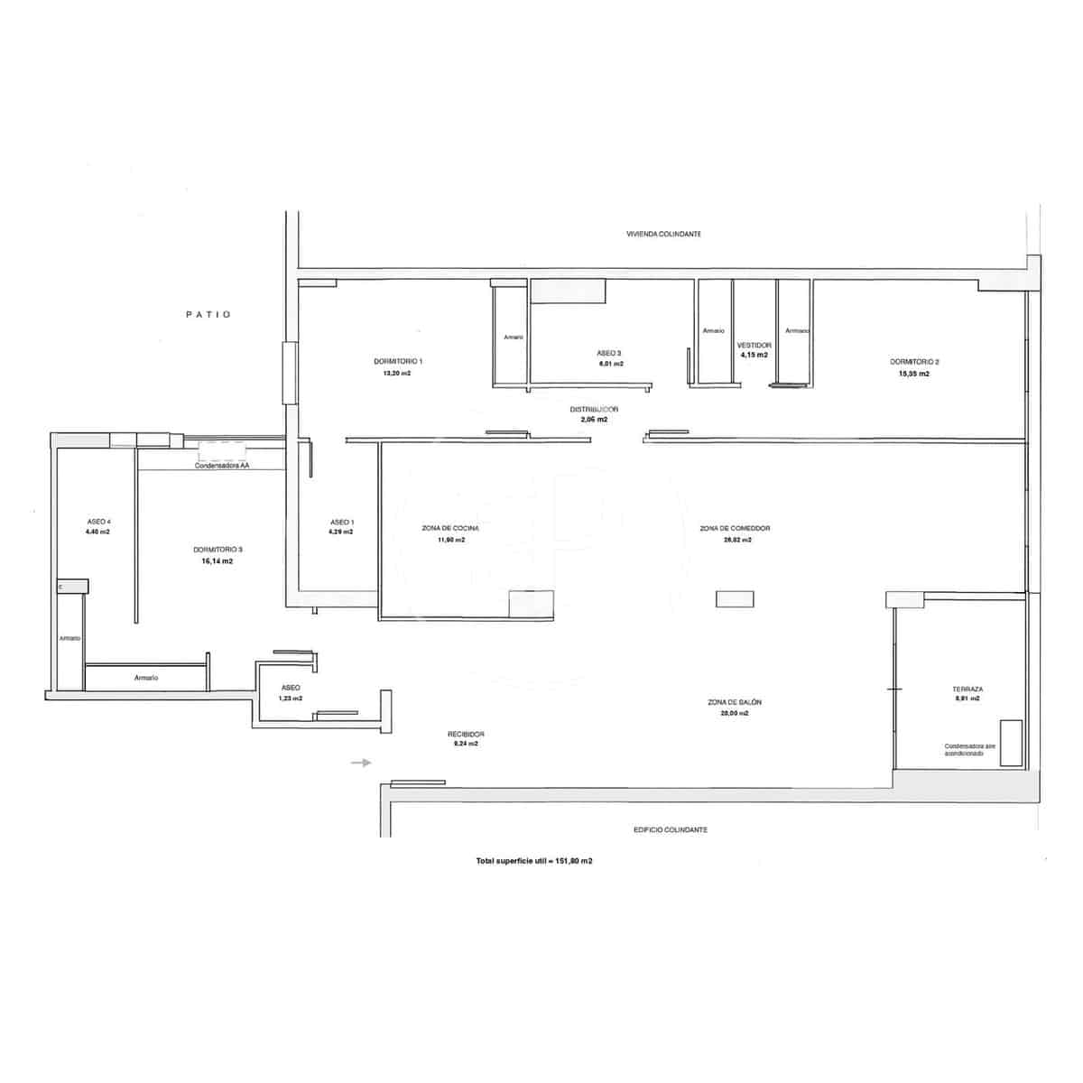 3 soveværelse Lejlighed til salg i Madrid by - € 2.550.000 (Ref: 9227031)