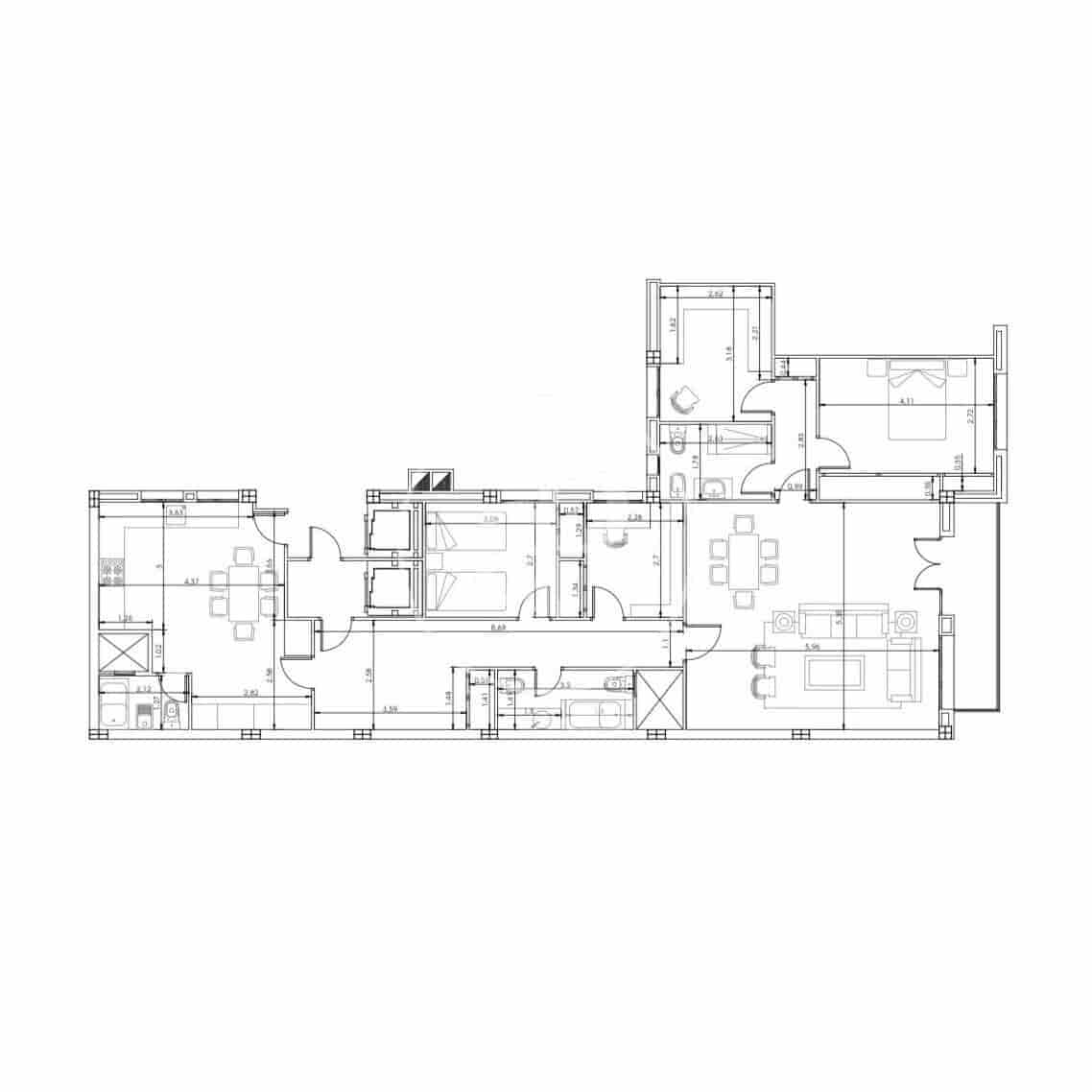 3 camera da letto Appartamento da affittare in Madrid citta - 3.900 € (Rif: 9232906)