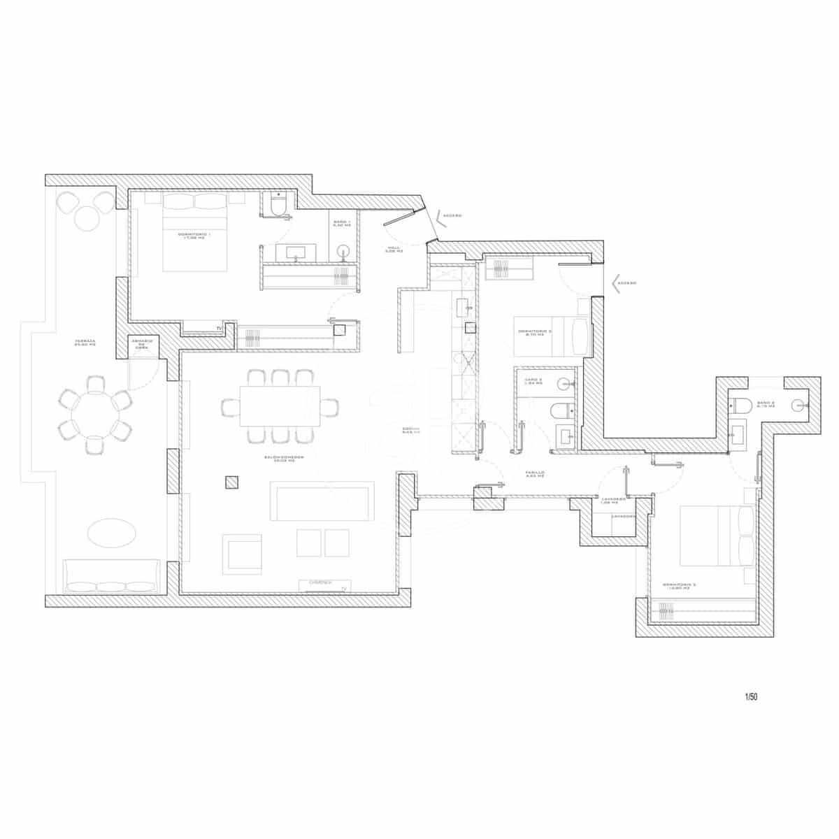3 soveværelse Lejlighed til salg i Madrid by - € 1.790.000 (Ref: 9236903)