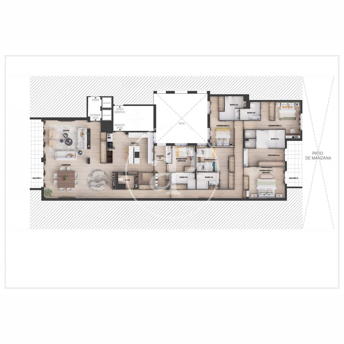 5 soverom Leilighet til salgs i Madrid by - € 3 359 000 (Ref: 9247317)