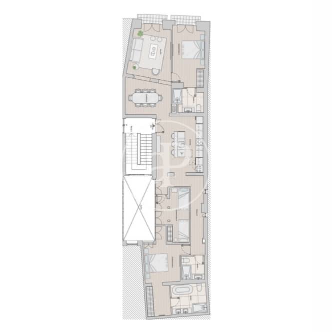3 soveværelse Lejlighed til salg i Madrid by - € 1.139.000 (Ref: 9258130)